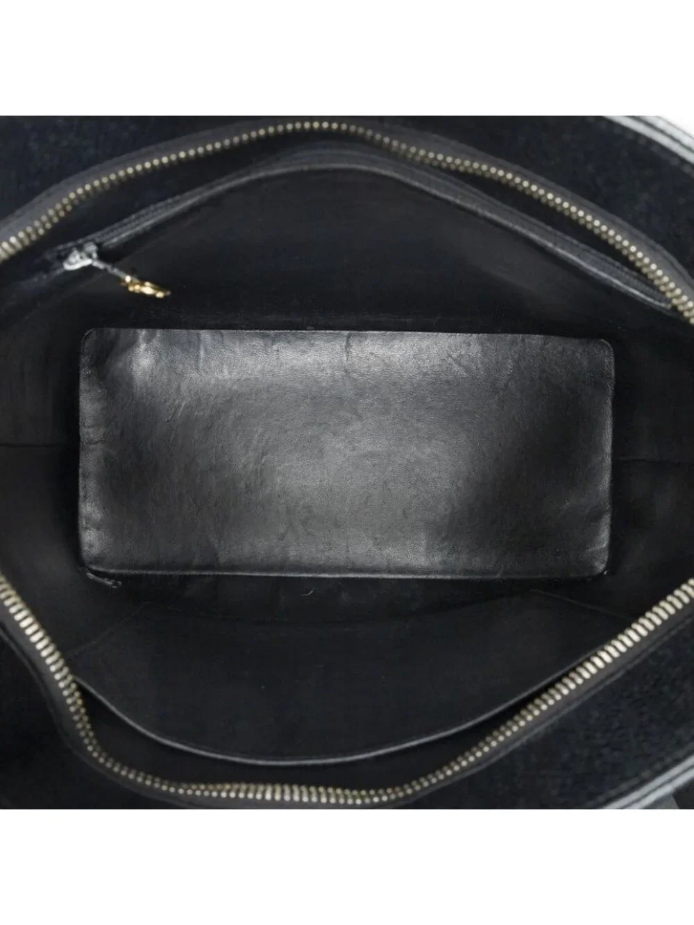 Chanel Timeless Medallion Tote Bag Black Quilted Caviar Leather